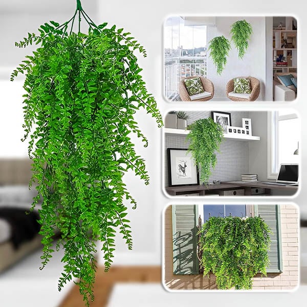Feriga suspendată artificială (80 cm) - FERNY®, feriga suspendată artificială ferigă 80 cm