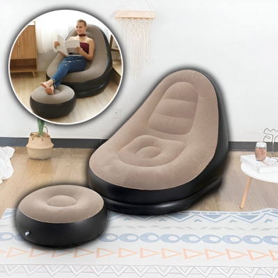 Șezlong gonflabil cu suport pentru picioare - CHILLSEAT®