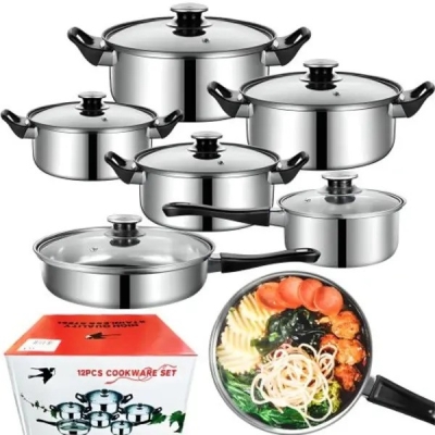 Set de vase de gătit din oțel inoxidabil cu 6 piese - Moritz Keller®