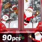 60 buc. Autocolante decorative de Crăciun pentru o atmosferă magică XMASCLINGS®