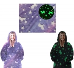 Hanorac și pătură 2 în 1 Glowing Stars - Hoodzy®