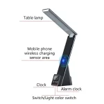 Stație de încărcare a telefonului de birou 3 în 1 cu lampă și ceas cu alarmă TABLECHARGE® staie de incrcare a telefonului de birou 3 in 1 cu lamp i ceas cu alarm tablecharge