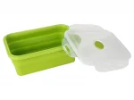 Set de 4 cutii pliabile din silicon pentru depozitarea alimentelor POPLATE® set de 4 cutii pliabile din silicon pentru depozitarea alimentelor poplate