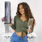 🌿 Creați bucle naturale fără efort cu ondulatorul MEGASTYLE® 🍃 fier de ondulat ceramic inovator pentru bucle naturale megastyle