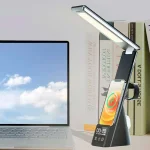 Stație de încărcare a telefonului de birou 3 în 1 cu lampă și ceas cu alarmă TABLECHARGE® staie de incrcare a telefonului de birou 3 in 1 cu lamp i ceas cu alarm tablecharge