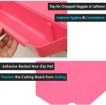 Placă de tăiat 2 în 1 cu container mobil CHOPPINATA® plac de tiat 2 in 1 cu container mobil choppinata