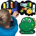 Set de exerciții Montessori pentru copii mici DINOBOOK®