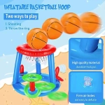 Coș de baschet gonflabil pentru piscină – DUNKSPLASH®
